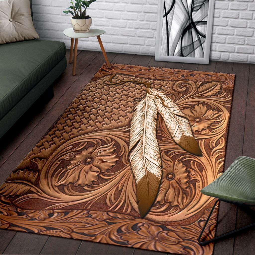 Feather Every Child Matters Rug September 30 Orange Day Canada Merchandise Decor
