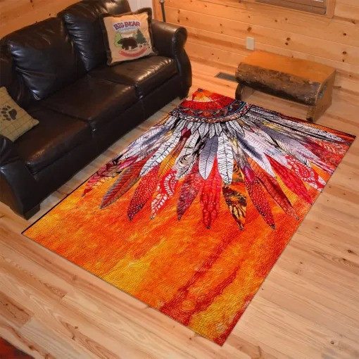 Feather Every Child Matters Rug September 30Th Orange Day Awareness Home Floor Decoration