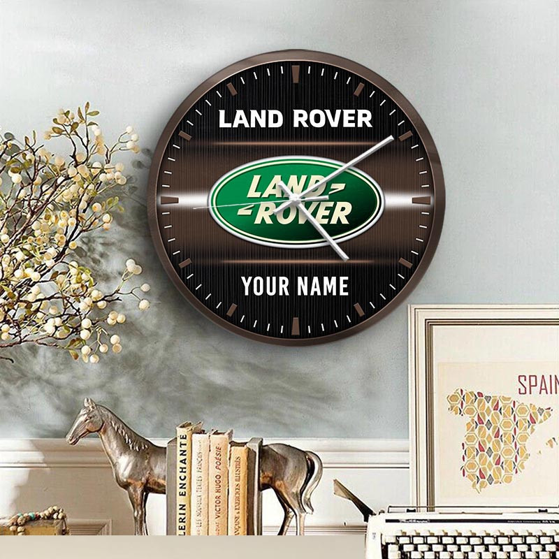 Range Rover Wall Clock Land-Rover Wooden Wall Clock Multicolor DMHZ1467 - Chevron Garment