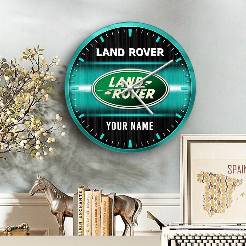 Land-Rover Wooden Wall Clock Multicolor DMHZ1467 - Chevron Garment