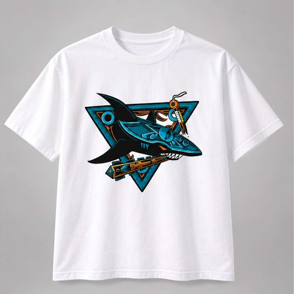 San Jose Sharks x Los Tiburones Merch T-Shirt San Jose Sharks Apparel Gifts For Him