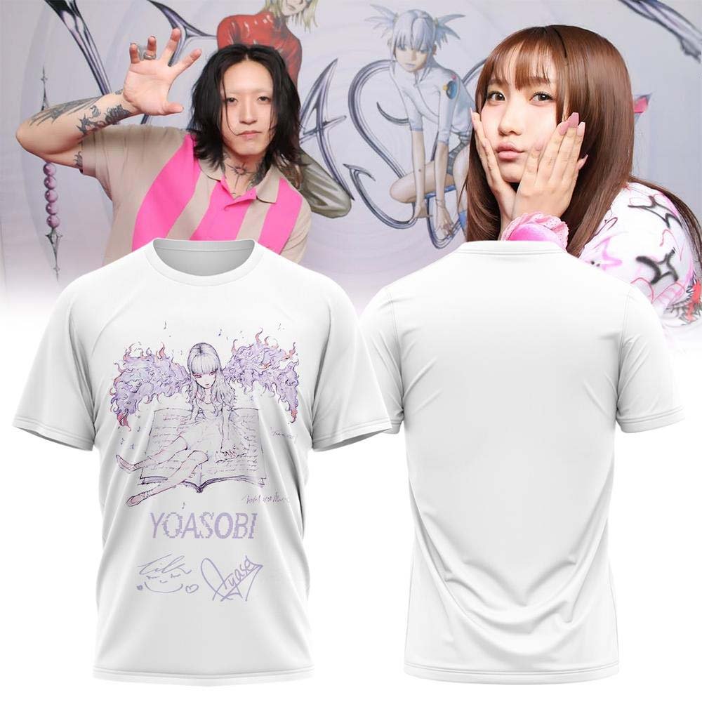 Yoasobi Merch Anime T-Shirt Ainme Attire Gifts For Yoasobi Lovers