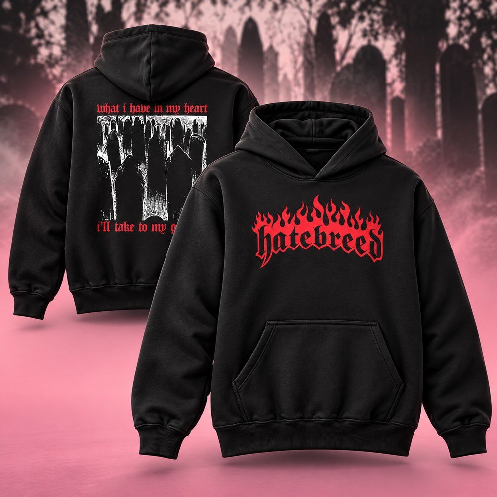 Hatebreed Merch What I have In My Heart Red Flame Logo Hoodie Gifts For Hatebreed Fans