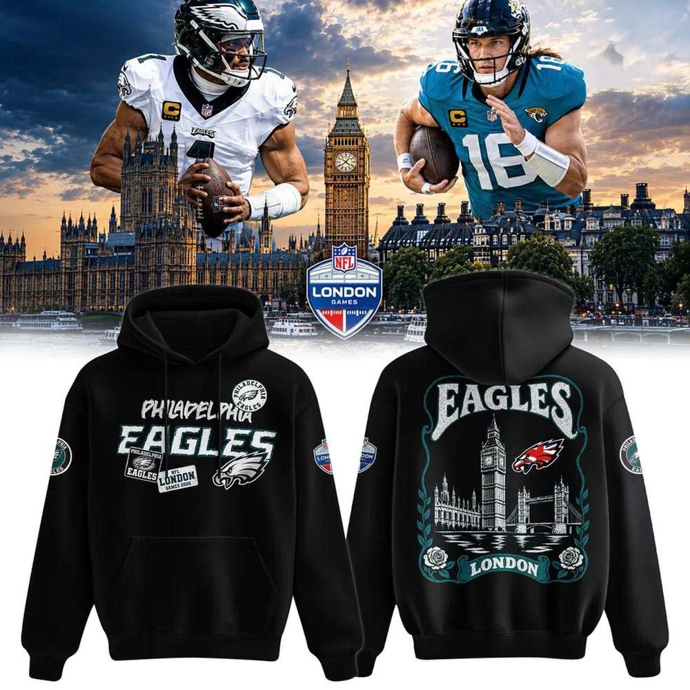 Philadelphia Eagles Merch London Games 2026 Hoodie Football Game Day Apparel Gifts Ideas