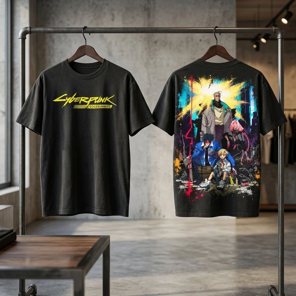 Cyberpunk Edgerunners 2 Crew T-Shirt Cyberpunk Merch Best Gift For Game Lovers