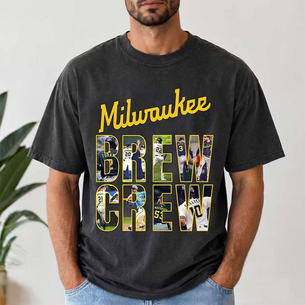 Milwaukee Brew Crew T-Shirt Milwaukee Brewers Merch Present For Baseball Fans