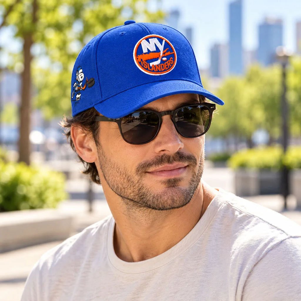 New York Islanders Blue Hat Game Day Baseball Cap NY Islanders Mech Gift For Hockey Fans