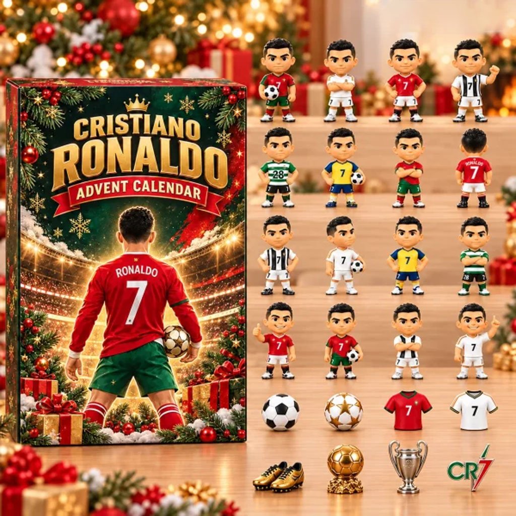 Cristiano Ronaldo Advent Calendar CR7 The Ultimate Legacy Christmas Ornaments Fans Gifts