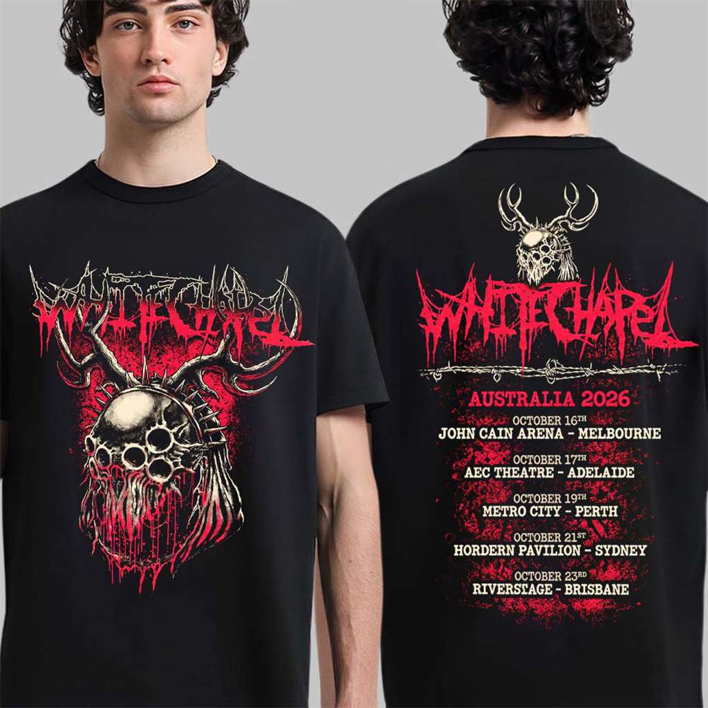 Whitechapel Merch Bloody Mask Shirt Band Music Outfit Gifts For Whitechapel Lovers