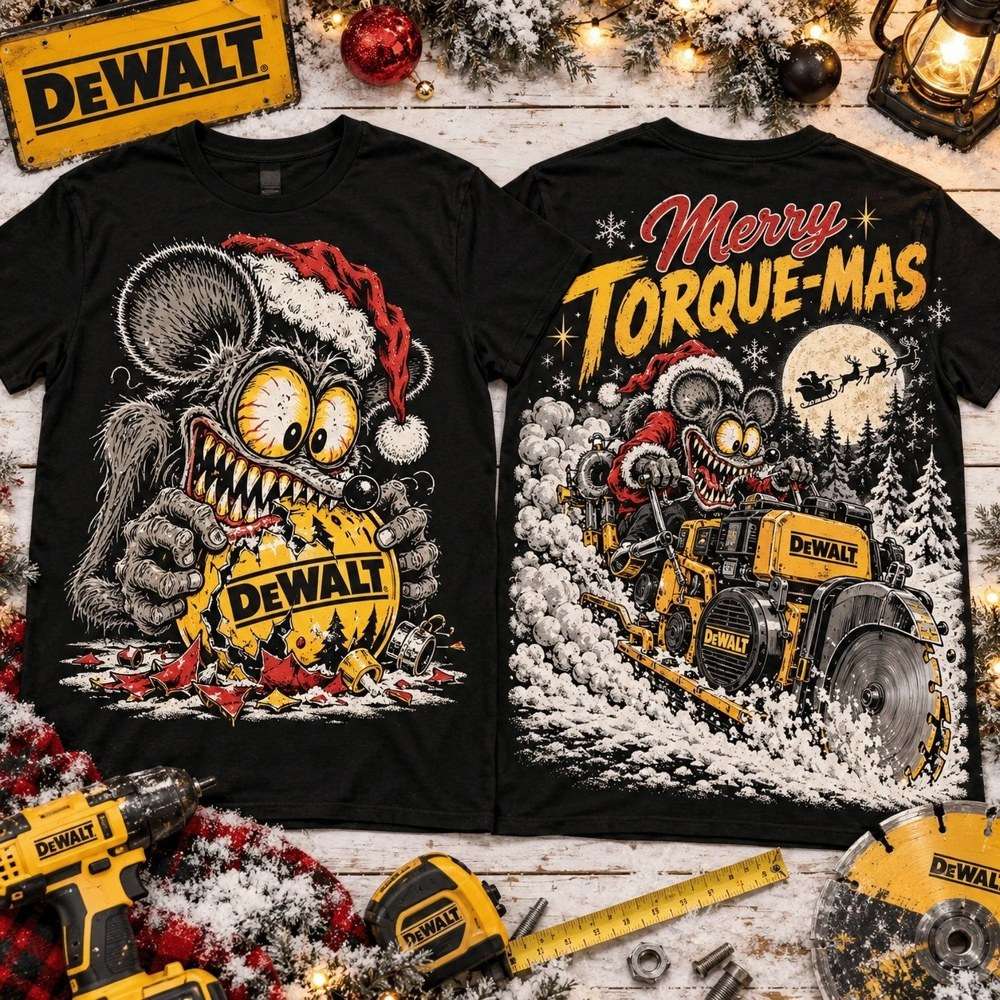 DeWalt X RatFink Merry Torque Mas Shirt Funny Rat Apparel Gifts For Tool Lovers