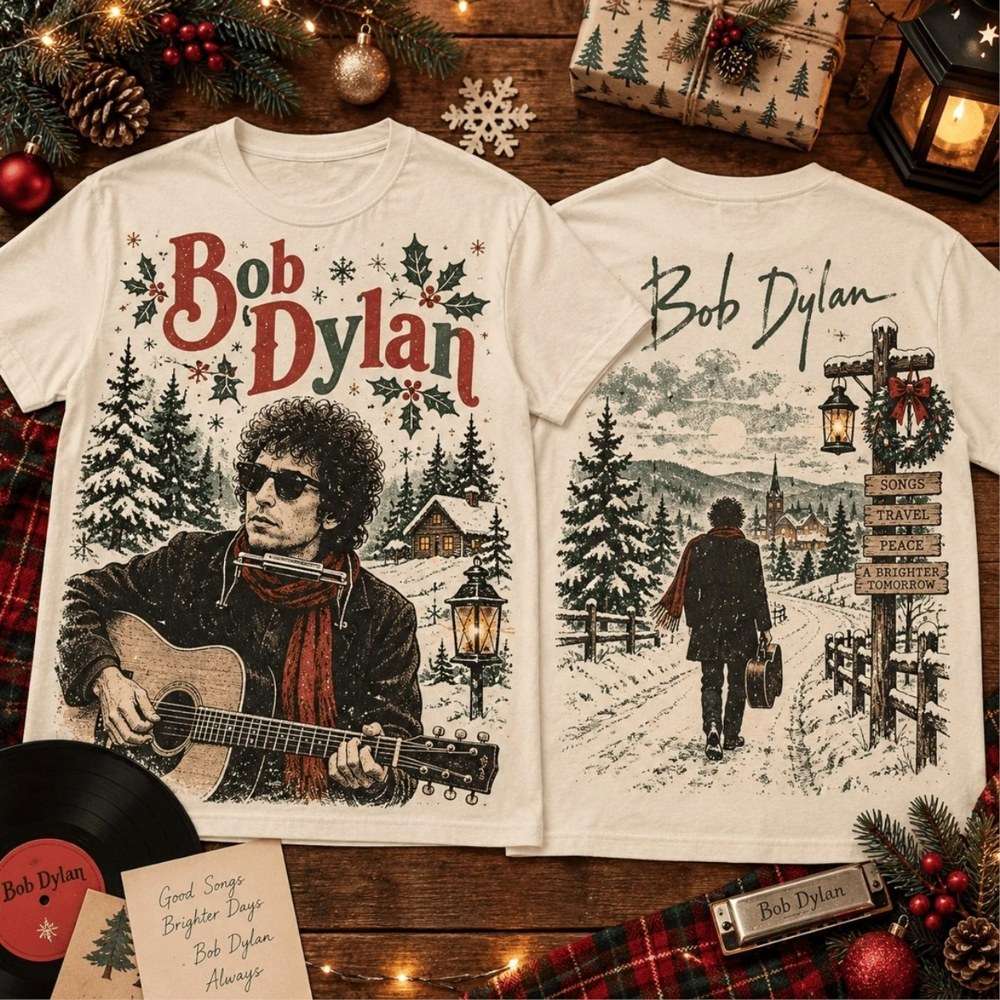 Bob Dylan Winter Cabin Guitar Songs Shirt Bob Dylan Merch Gifts For Friends