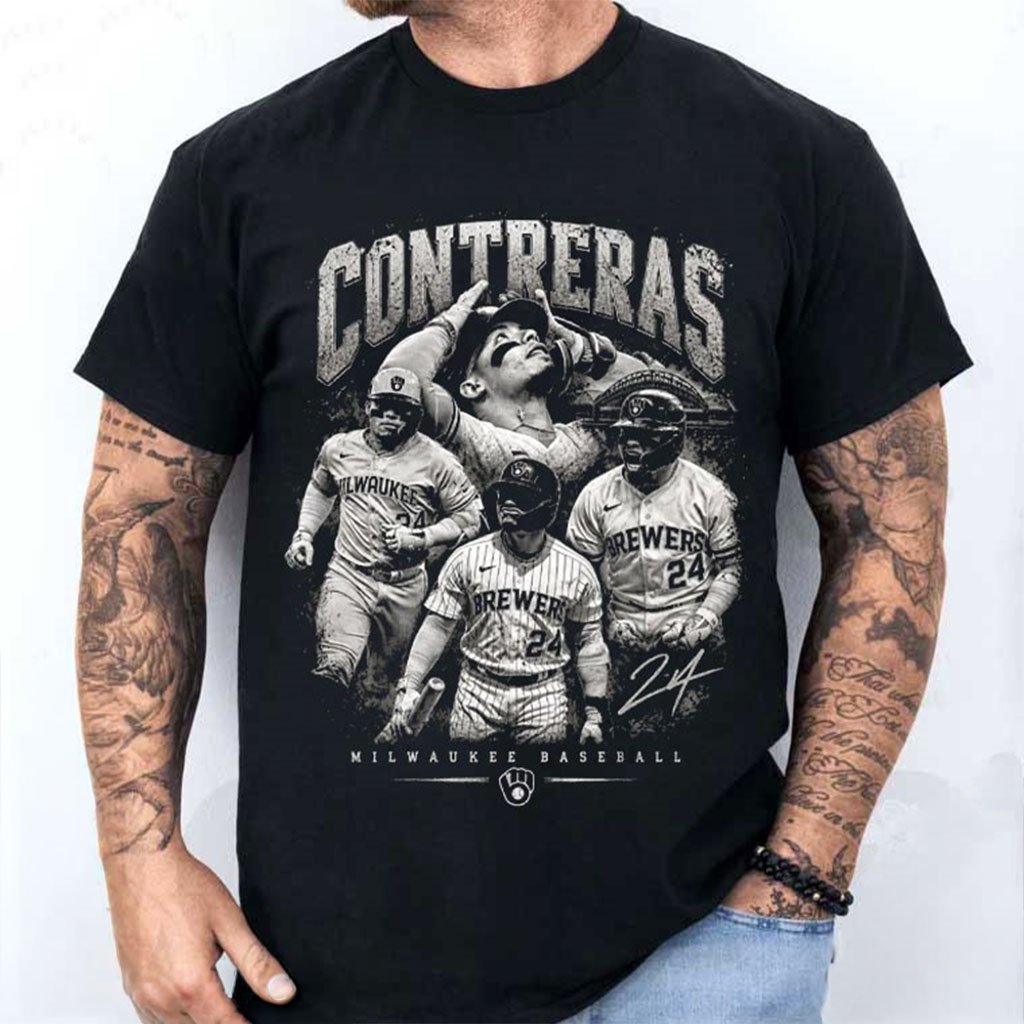 William Contreras Milwaukee Baseball T-Shirt Brewers Merch Gift For Baseball Lovers