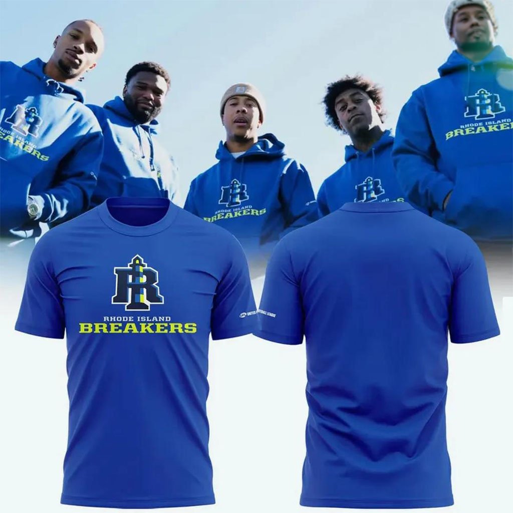 Rhode Island Breakers Primary Logo 2026 T-Shirt Breakers Merch Present For Football Lovers