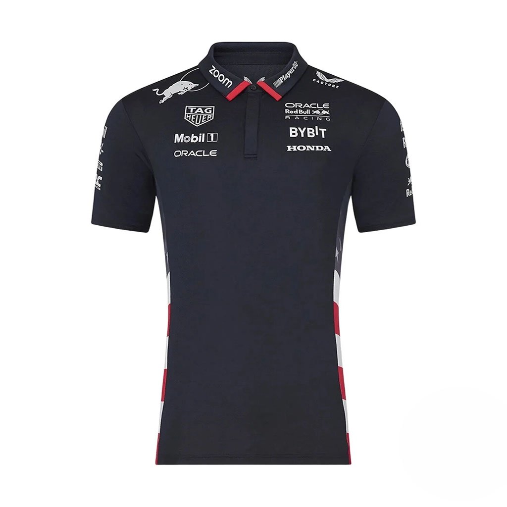 Red Bull Racing Formula 1 Team 2024 USA Grand Prix Polo Shirt Gift Ideas For Husband