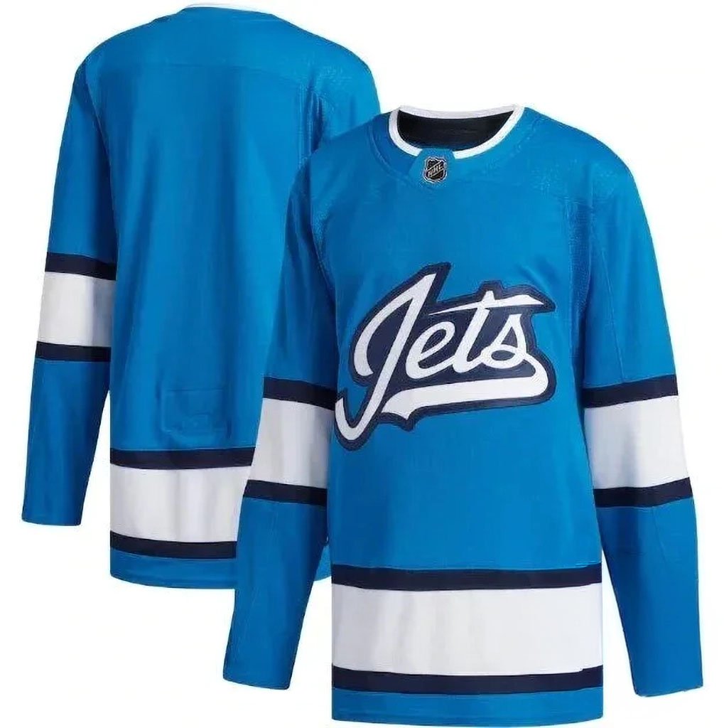 Winnipeg Jets Blue 2018 2019 Season Hockey Jersey Winnipeg Jets Merch Gift For Hockey Lover