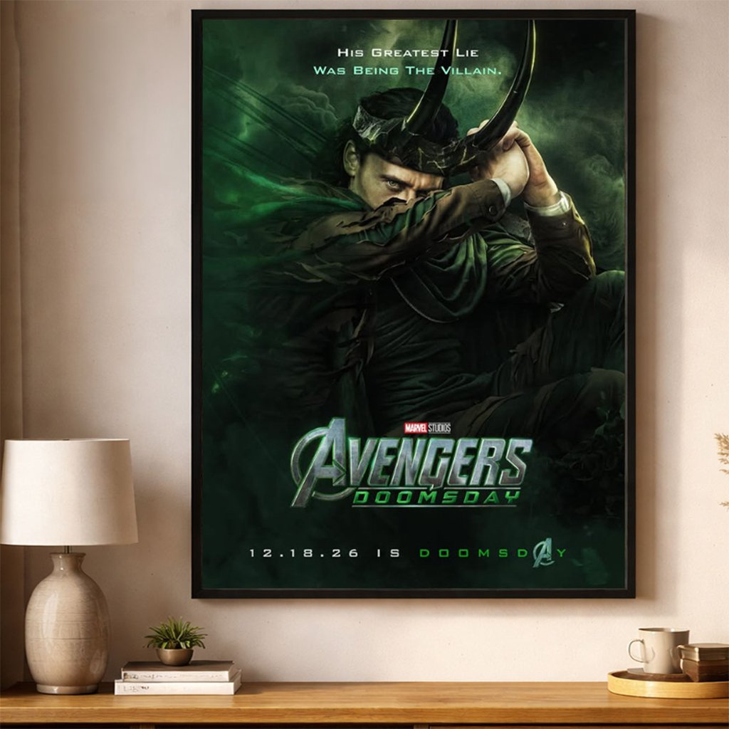 Avengers Doomsday Loki Merch God Of Stories Character Poster Home Decor Gifts For Loki Lovers