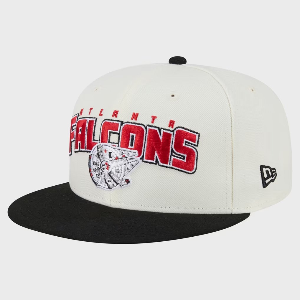 Disney X NFL Merch Atlanta Falcons Millennium Falcon New Era Snapback Hat Football Lover Gifts