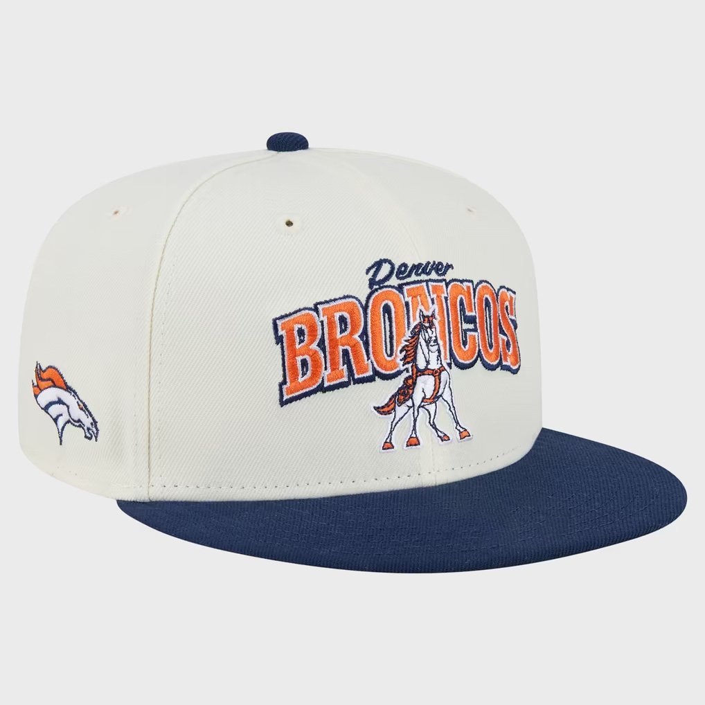 Disney X NFL Merch Denver Broncos Maximus New Era Snapback Hat Football Gift For Broncos Country