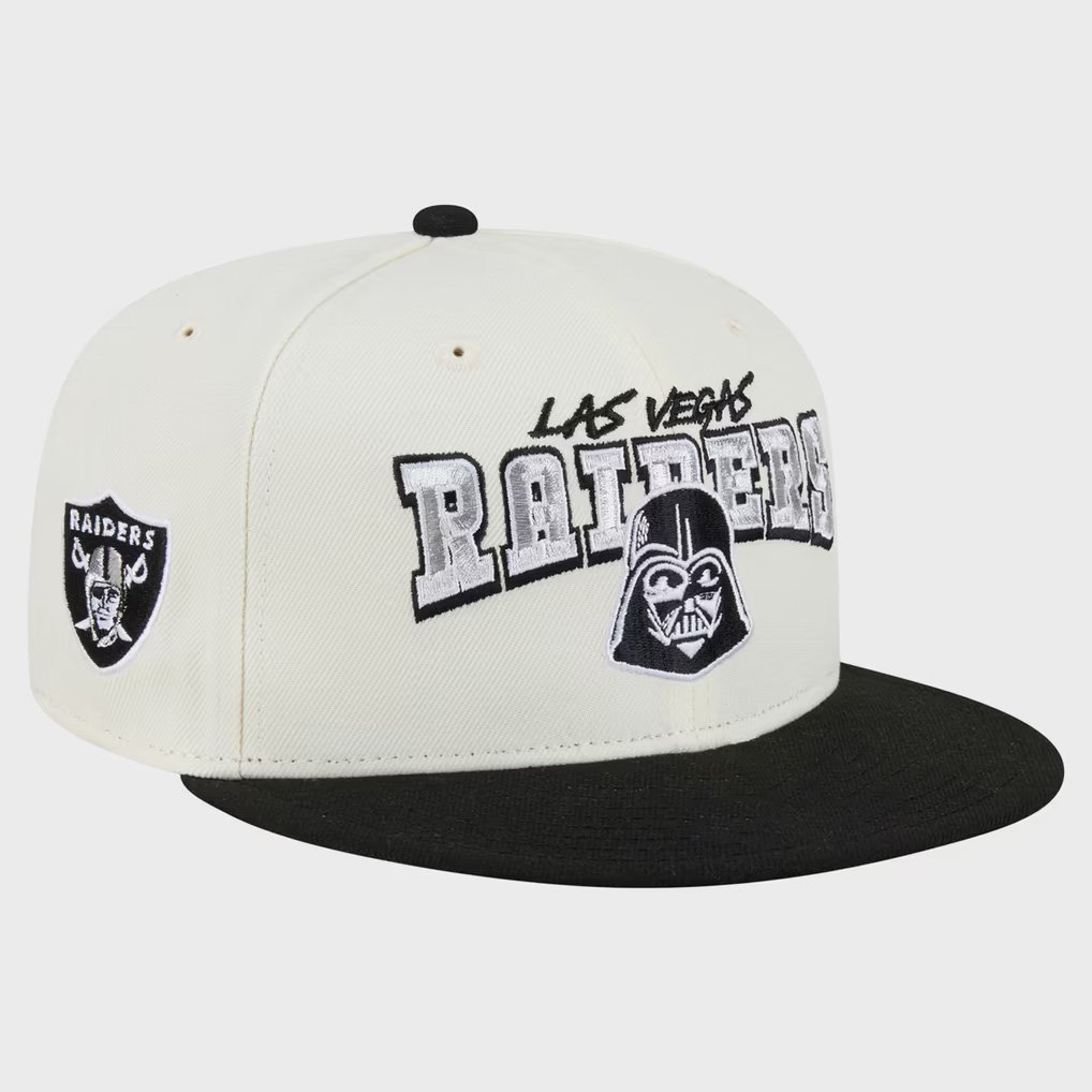 Disney X NFL Merch Las Vegas Raiders Disney X New Era Darth Vader Snapback Hat LV Raiders Merch