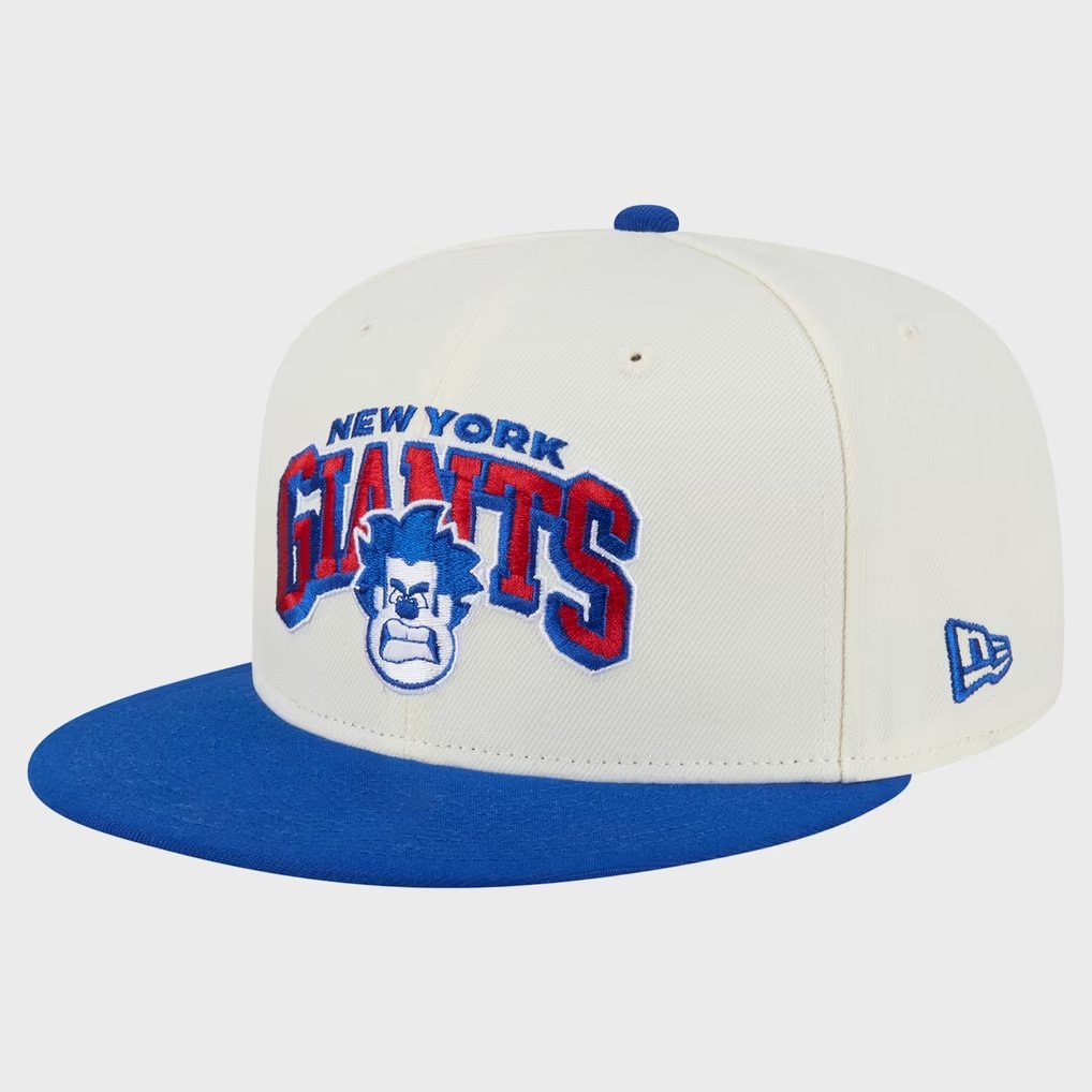 NFL X Disney Collab Merch New York Giants Disney X New Era Wreck-It Ralph Snapback Hat Fan Gear