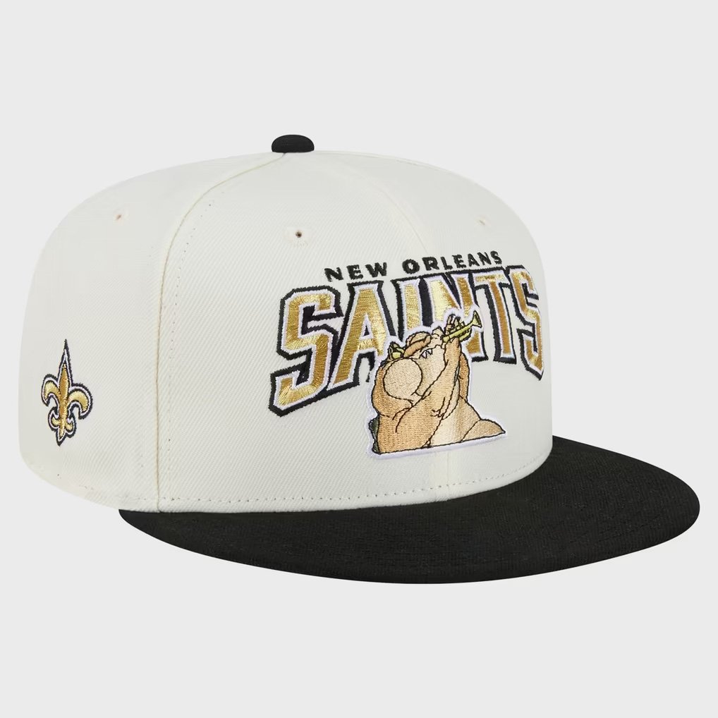 NFL X Disney Merch New Orleans Saints Disney X New Era Louis Snapback Hat Who Dat Nation Gifts