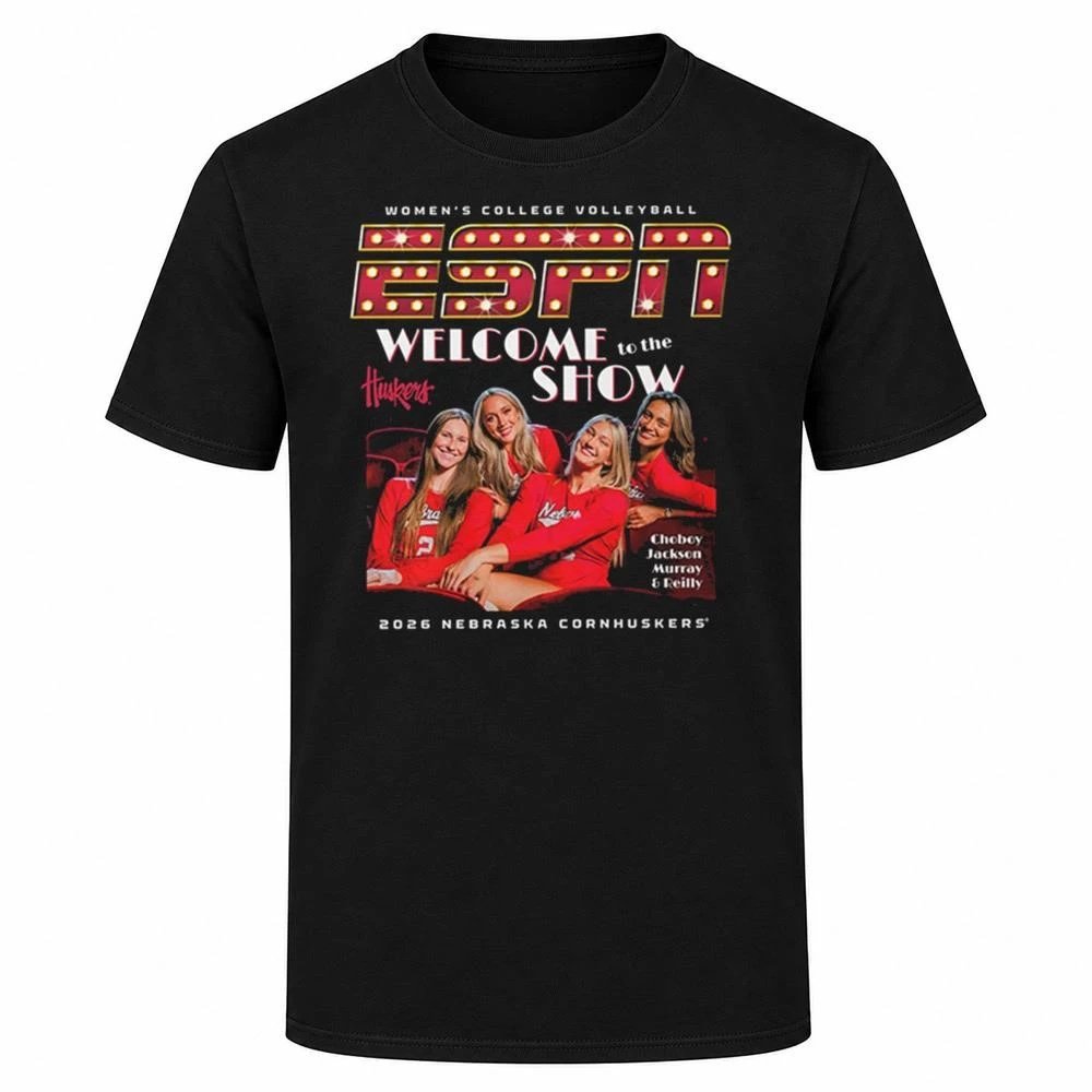 Harper Murray Nebraska Cornhuskers Volleyball ESPN Cover Welcome To The Show T-Shirt Fan Merch