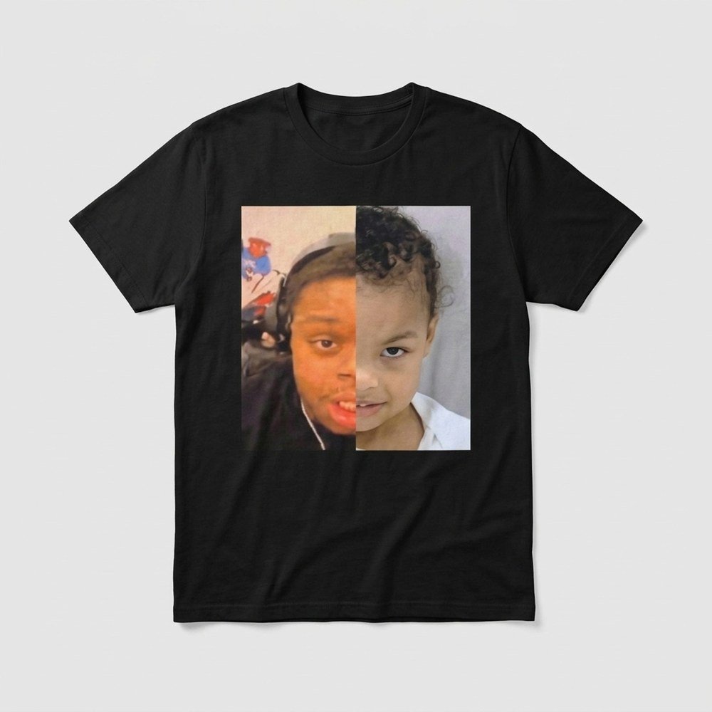 Chrisean Jr x Cuffem Merch Split Face Meme Shirt Chrisean Jr Apparel Gifts For Cuffem Lover
