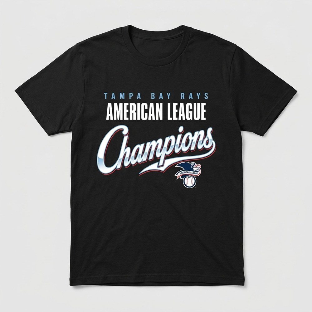 Tampa Bay Rays Merch American League Champions Locker Room Shirt TB Rays Apparel Gift For Game Day