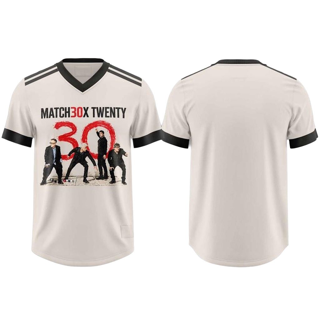 Matchbox Twenty 30 North American Tour 2027 Football Jersey Matchbox Twenty Merch Gift For BFF