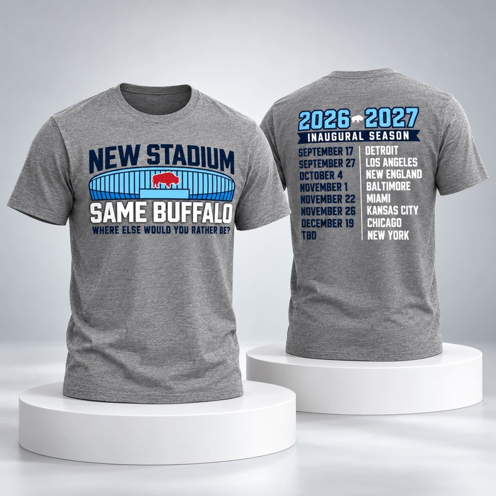 2026 Bills New Stadium Inaugural Season Shirt Buffalo Bills Merch Presents For Football Fans