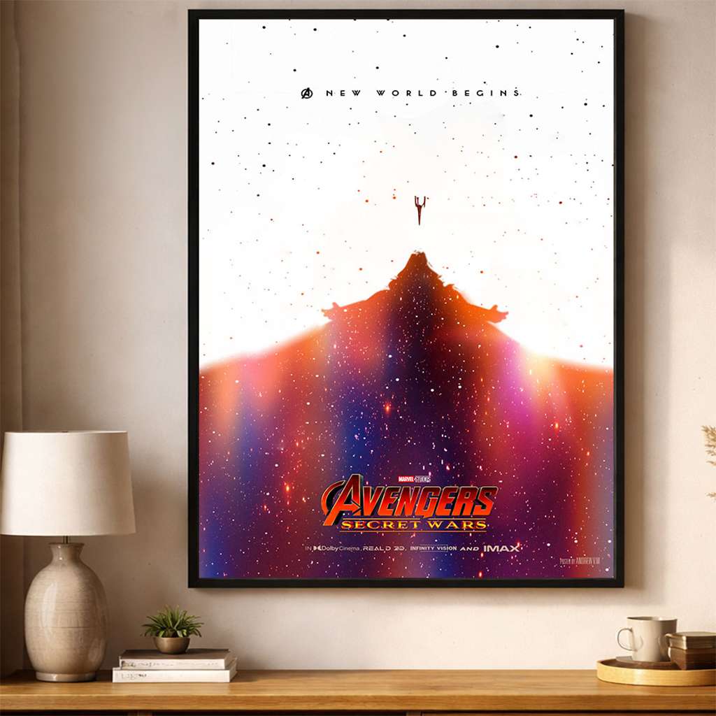 Avengers Secret Wars Merch A New World Begins Poster Home Interior Wall Art Gifts Idea