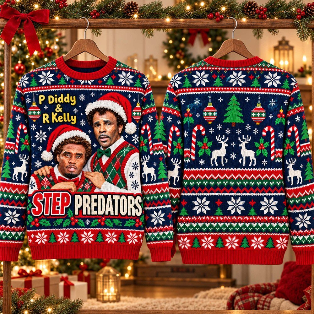 P Diddy R Kelly Step Predators Ugly Xmas Sweater Xmas Vacation Apparel Xmas Gifts Idea For Him