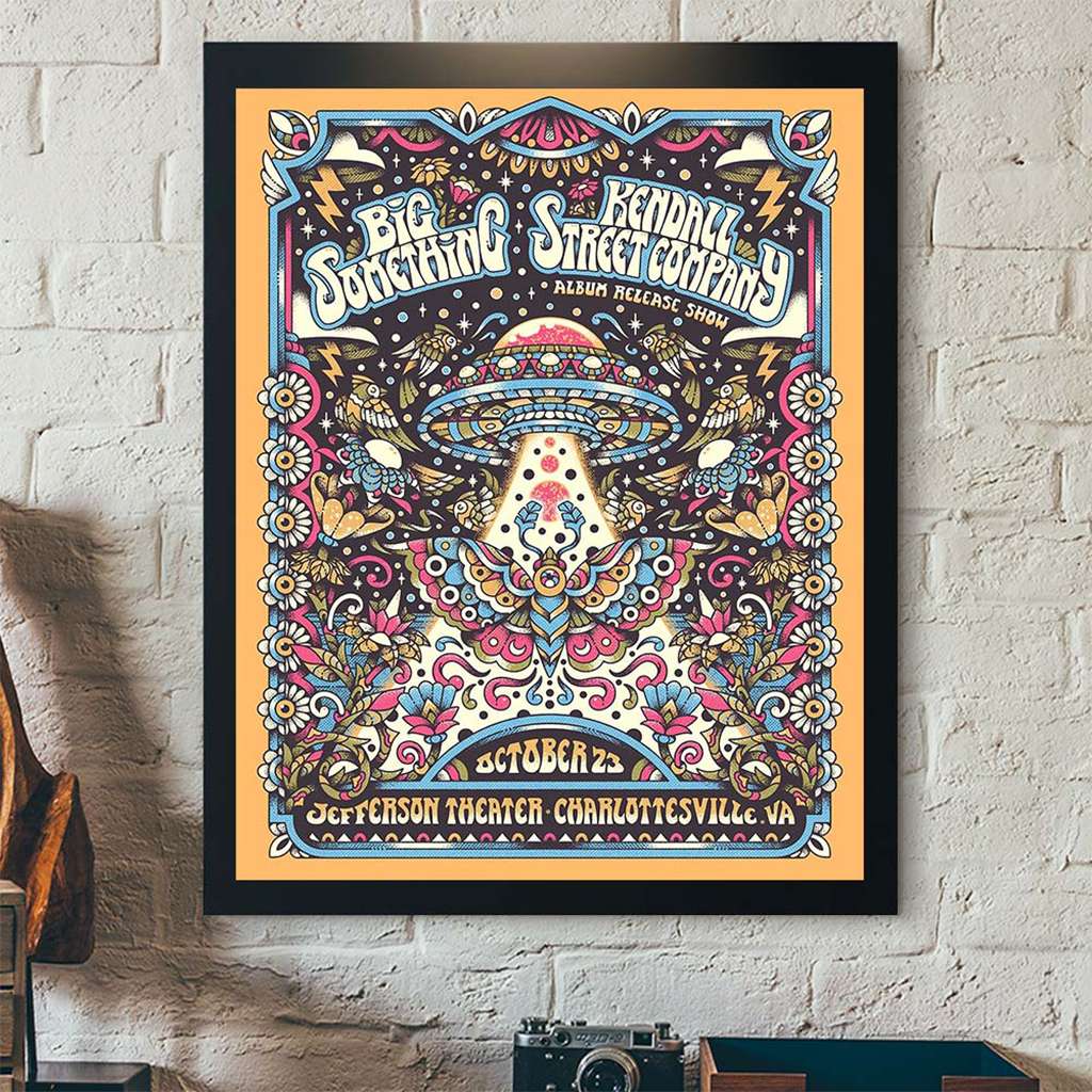 Kendall Street Company Merch Album Release Show Charlottesville Poster Living Room Wall Art