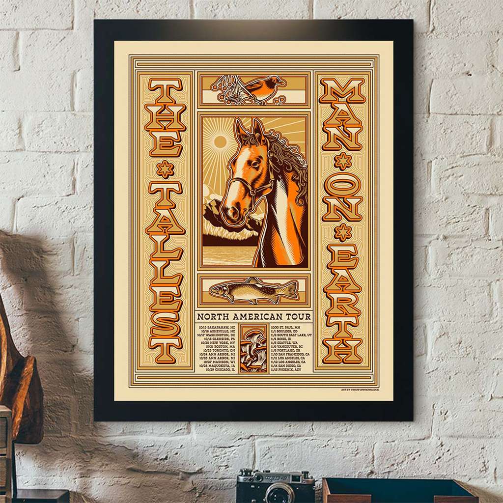 The Tallest Man On Earth Merch North America Tour Poster Wall Art Decor Gifts For Friends