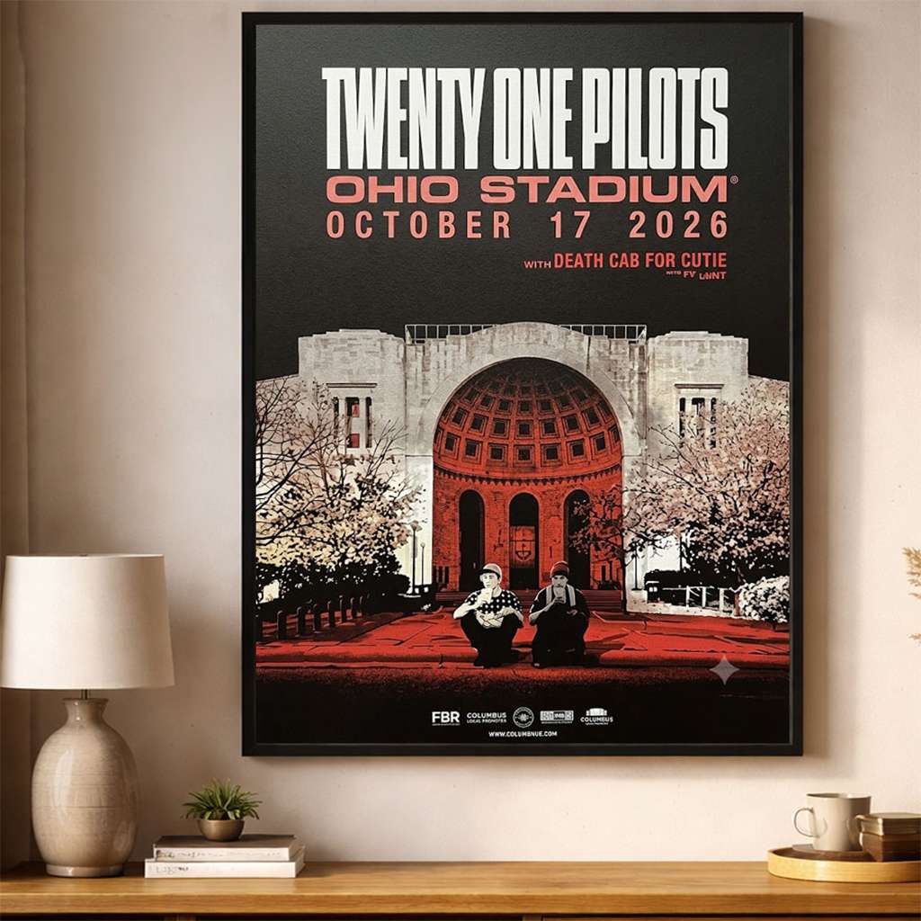 Twenty One Pilots Merch Columbus Ohio Tour Poster Home Wall Decor Gifts For 21 Pilots Lovers