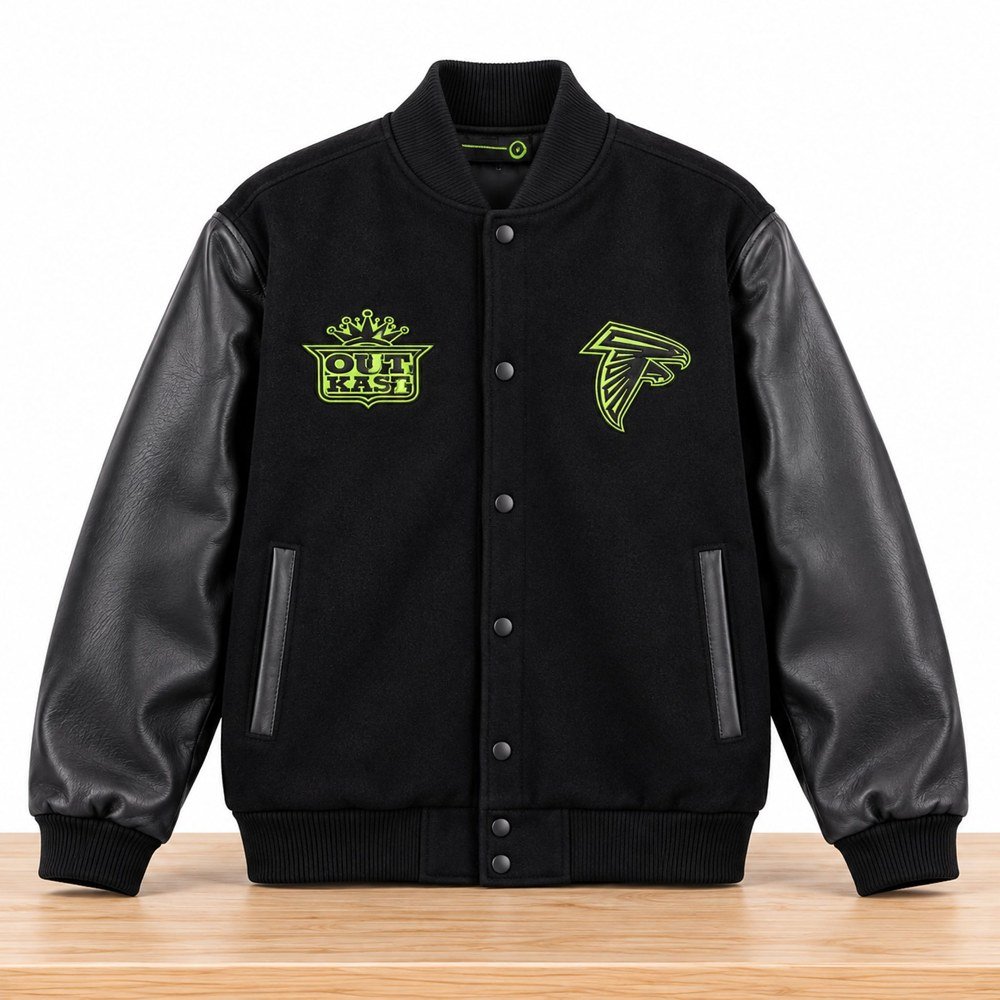 Outkast x Falcons Merch 30th Anniversary ATLiens Jacket Outkast Apaprel Gifts For Falcons Lovers