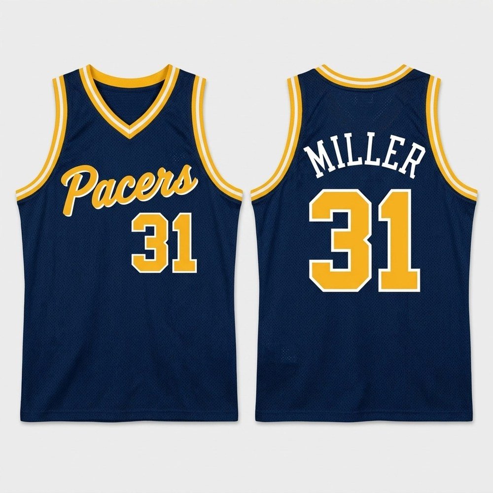 Stephen Curry Merch Reggie Miller Indiana Pacers Throwback Jersey Stephen Curry Outfit Fan Gifts