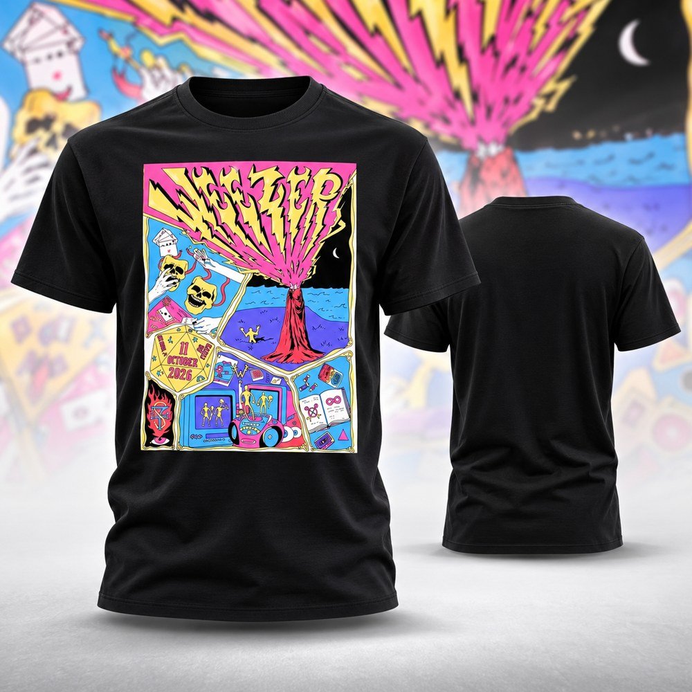 Weezer Merch Event Memorabilia T-Shirt Weezer Concert Outfit Gifts For Fan