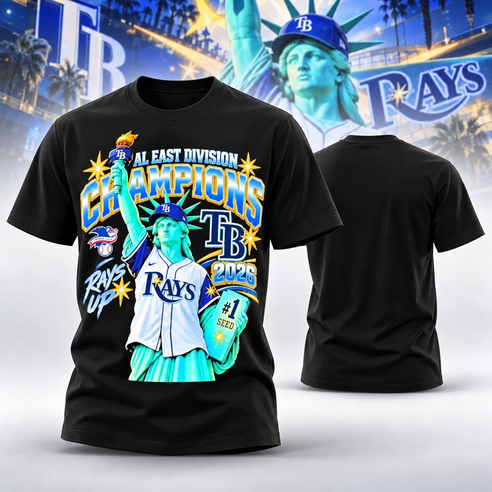 Tampa Bay Rays Merch American League East Division Champions T-Shirt Tampa Bay Rays Outfit