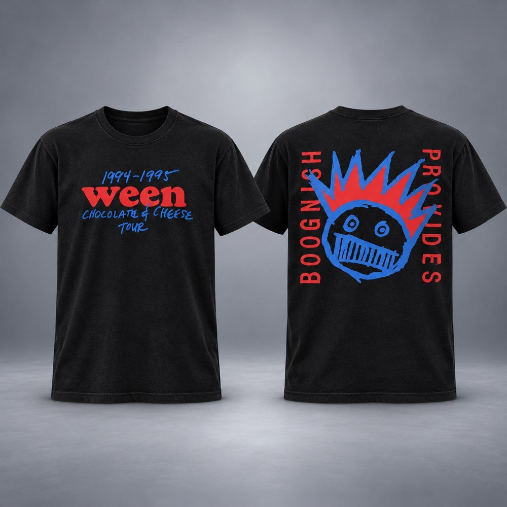 Ween Merch Tour Black T-Shirt Ween Concert Tour Aparel Gifts For Band Lovers