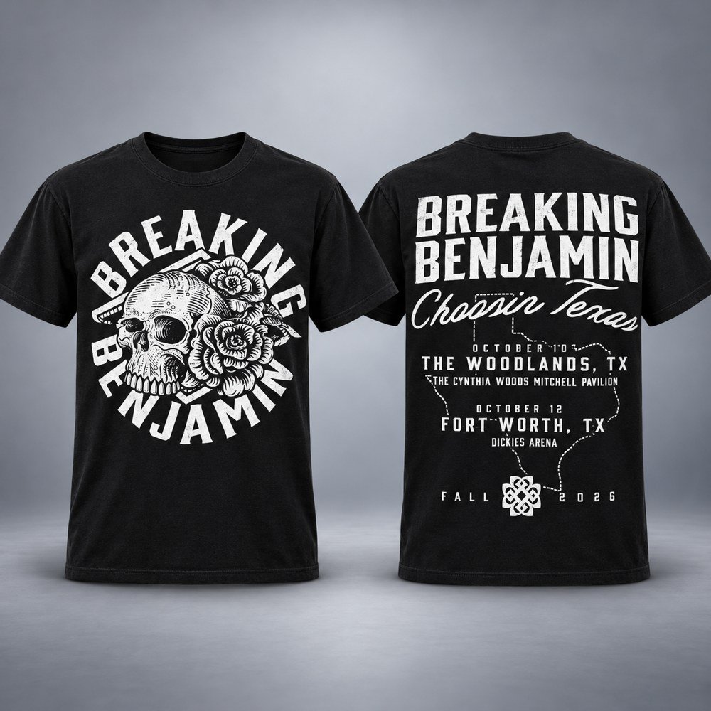 Breaking Benjamin Merch T-Shirt Chasing The Crown Breaking Benjamin Apaprel Best Gifts Idea