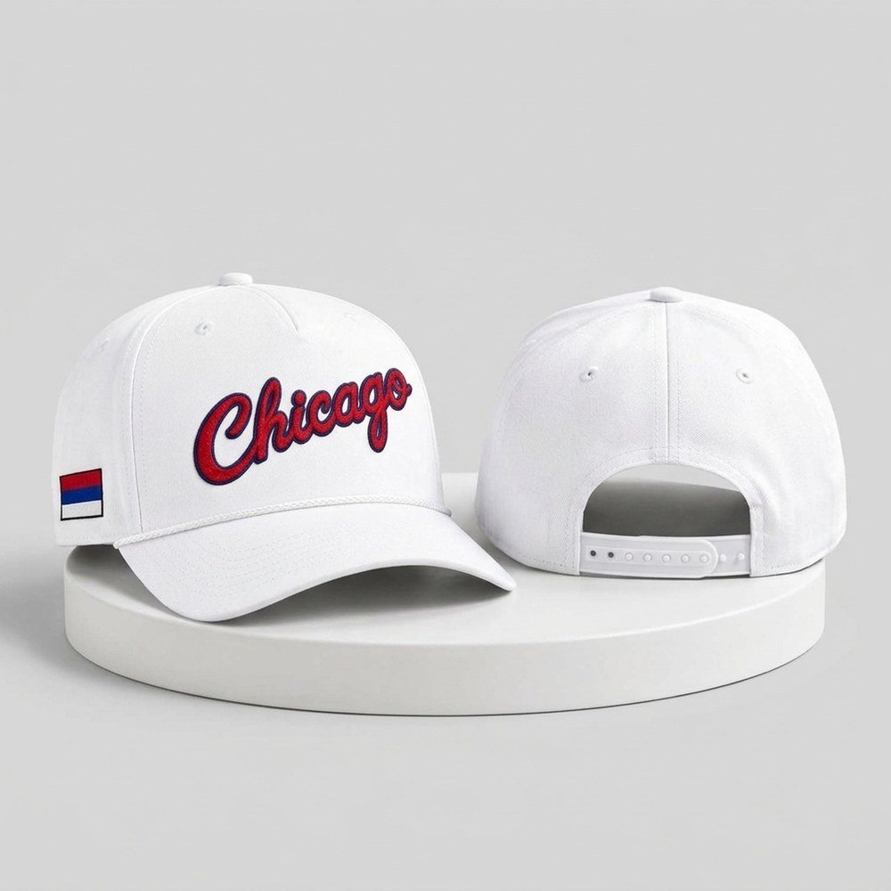 Chicago Bulls Serbian Heritage Rope Hat Embroidered Chicago Bulls Merch Brother Gifts