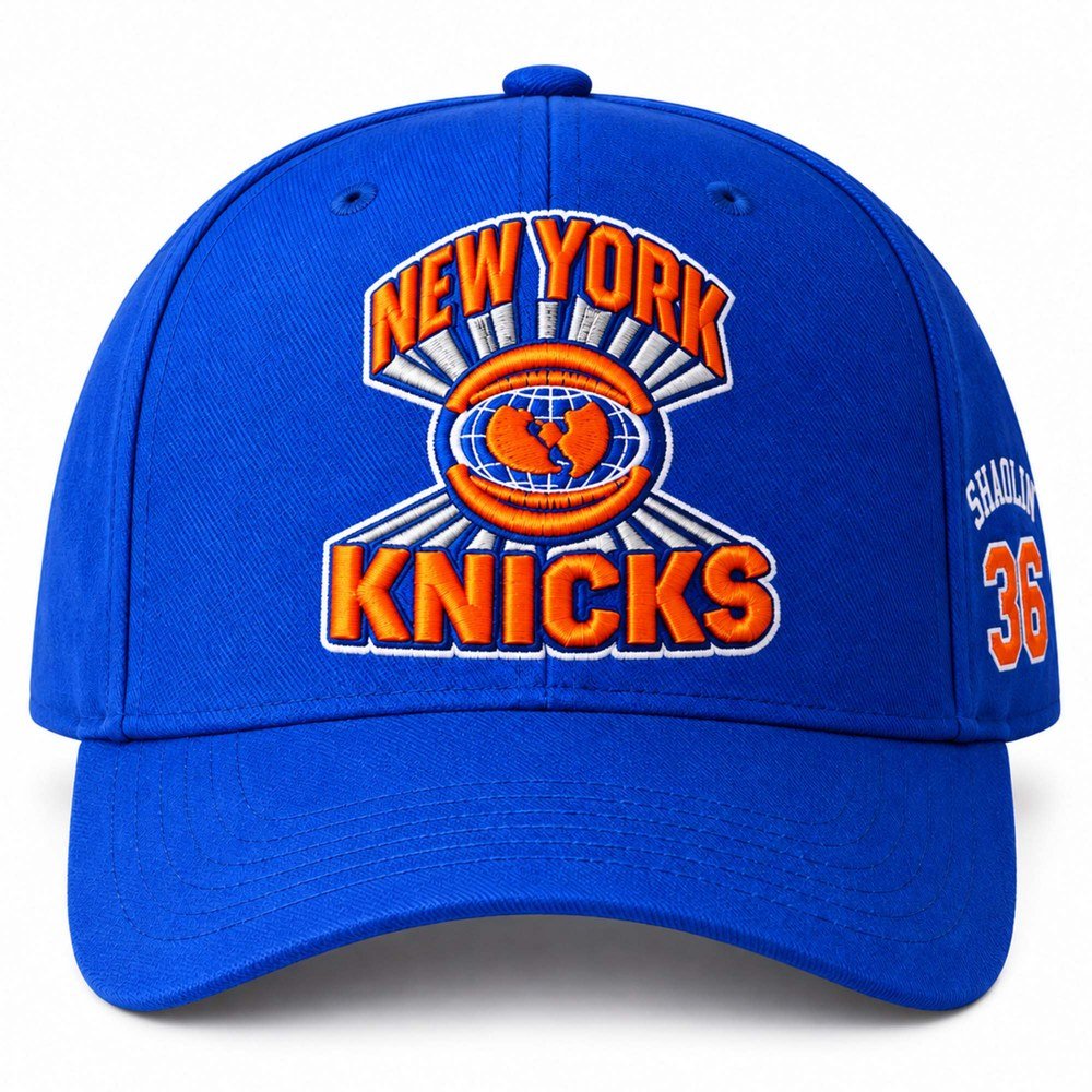 New York Knicks Merch Wu-Tang Clan Shaolin Hat New York Knicks Headwear Gifts For Basketball Fan