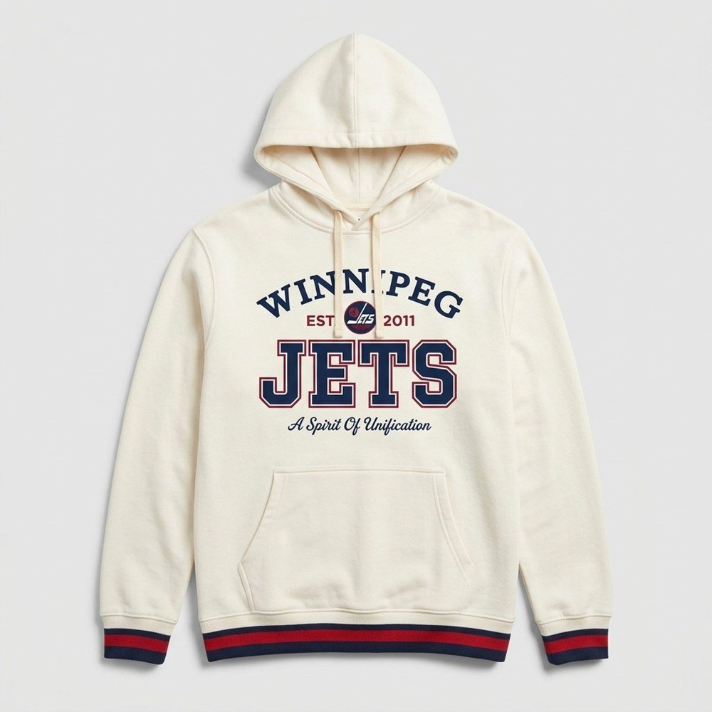 Winnipeg Jets Merch Mondetta Est 2011 Hoodie Winnipeg Jets Apparel Ice Hockey Fan Gifts