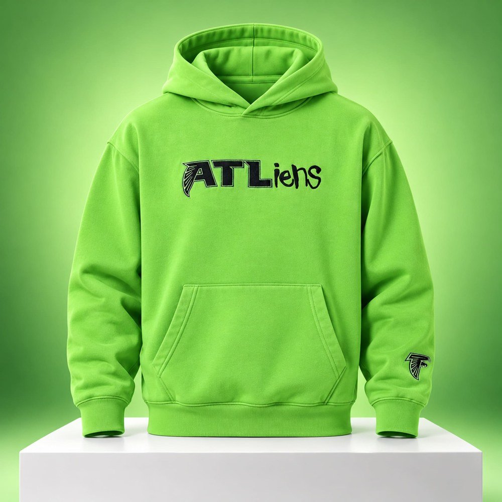 2026 Outkast x Falcons ATLiens Hoodie Atlanta Falcons Merch Outkast Clothing Basketball Fan Gear