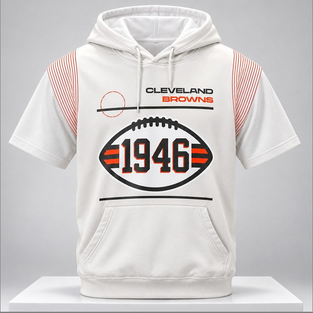 Deshaun Watson Cleveland Browns 1946 Short Sleeve Hoodie Deshaun Watson Merch Fans Gifts
