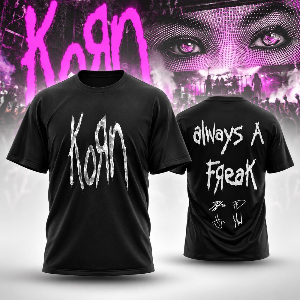 Korn Merch Architects Always A Freak T-Shirt Korn Concert Apparel Gifts Idea For Music Lovers
