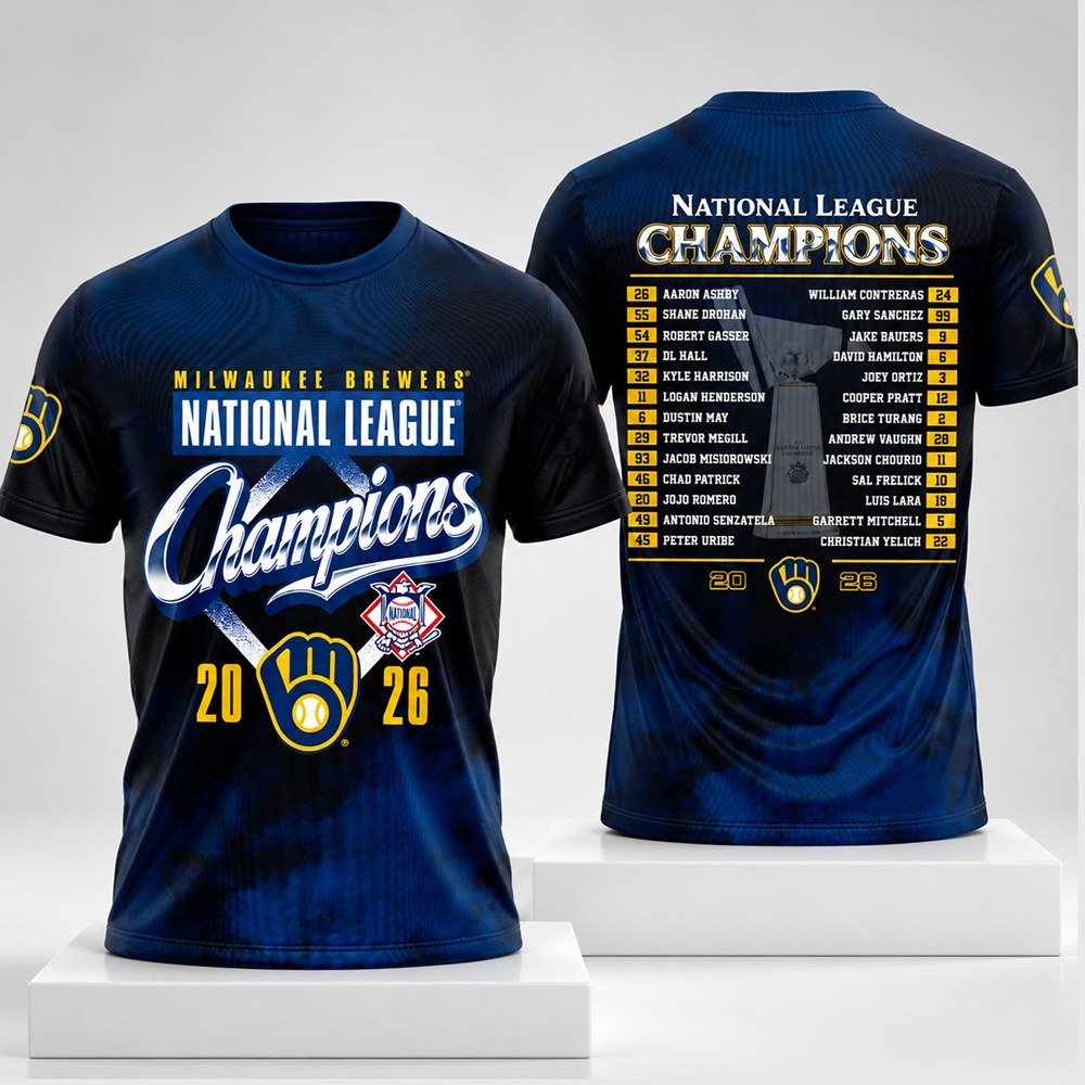Brewers 2026 NLCS National League Champions Shirt Milwaukee Brewers Merch Gift For Brother