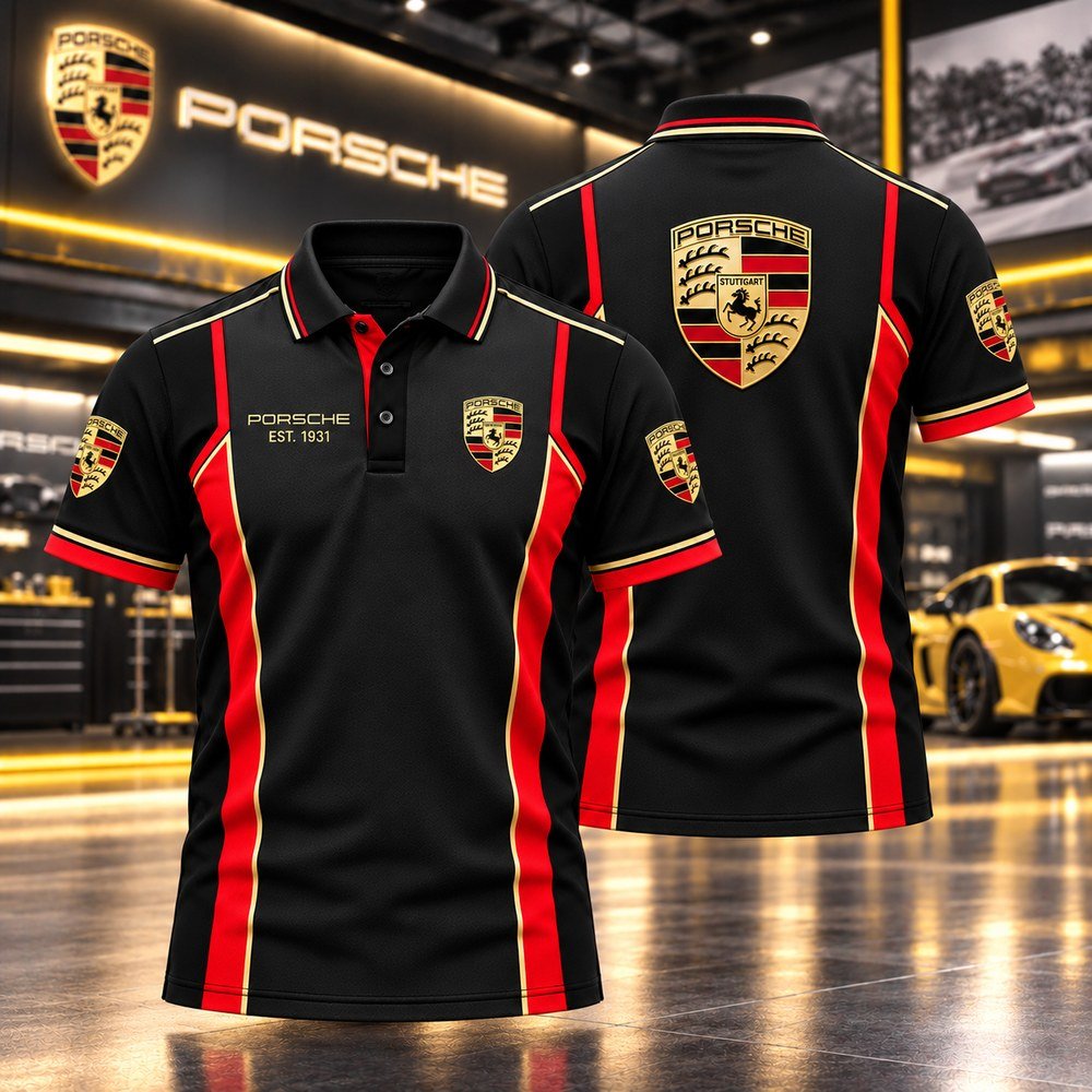 Pors Merch Redline Gentleman Polo Shirt Pors Apaprel Gifts For car Lovers