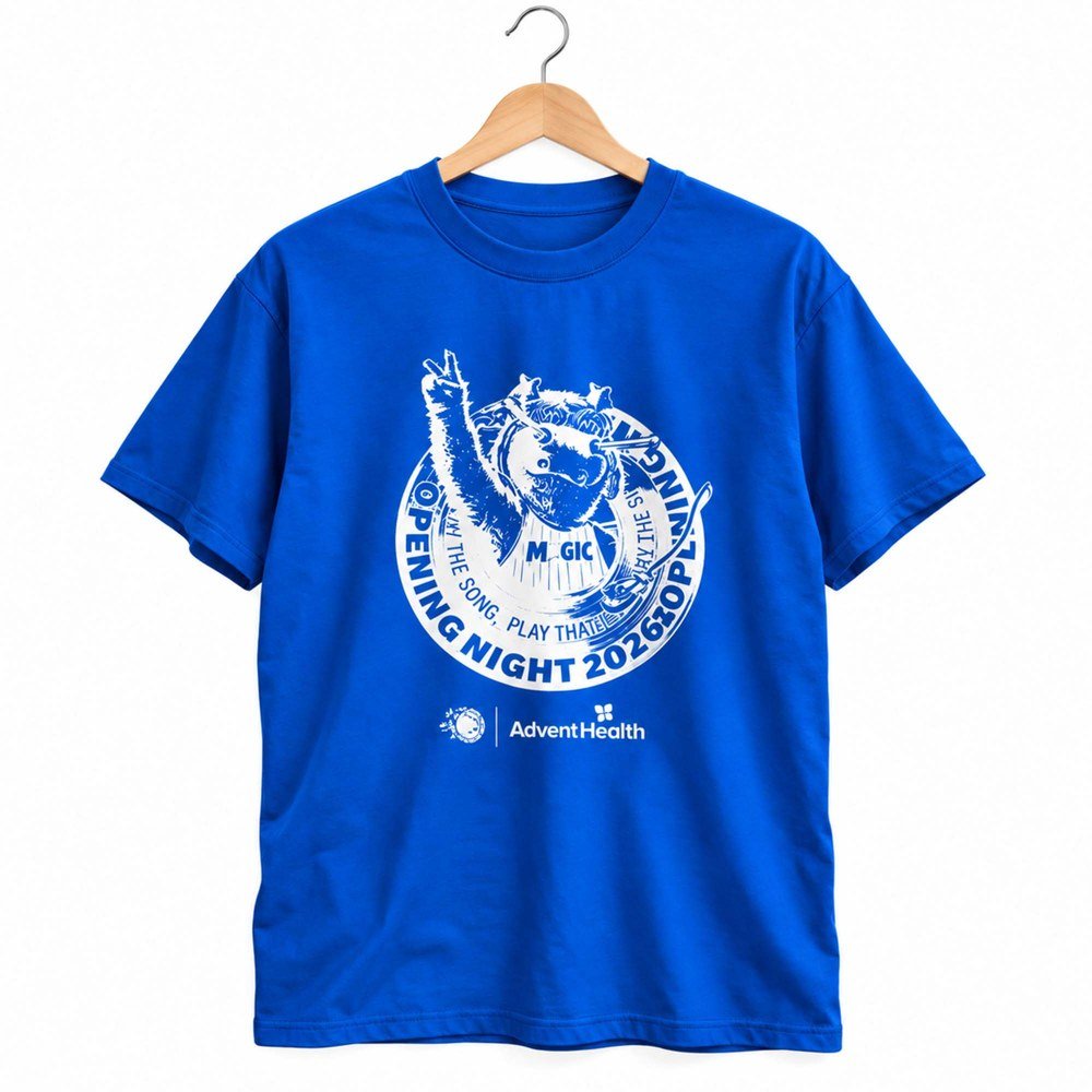 2026 Orlando Magic STUFF Opening Night Shirt Basketball Mascot Graphic Tee Orlando Magic Merch